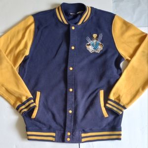 Wolverine Letterman style light jacket yellow and blue